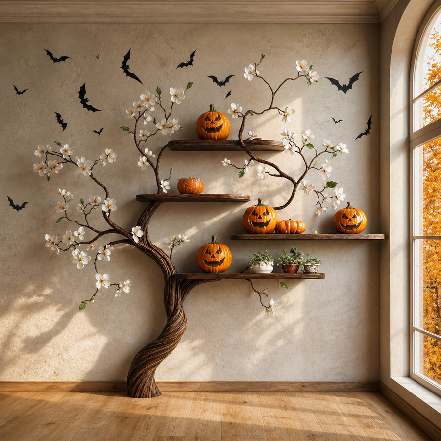 Tree Branch Bookcase Decor Home Halloween