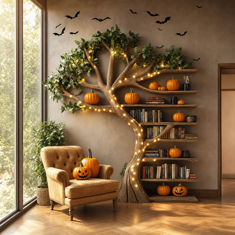 Tree Branch Bookshelf Floating Bookshelf Living Room Halloween