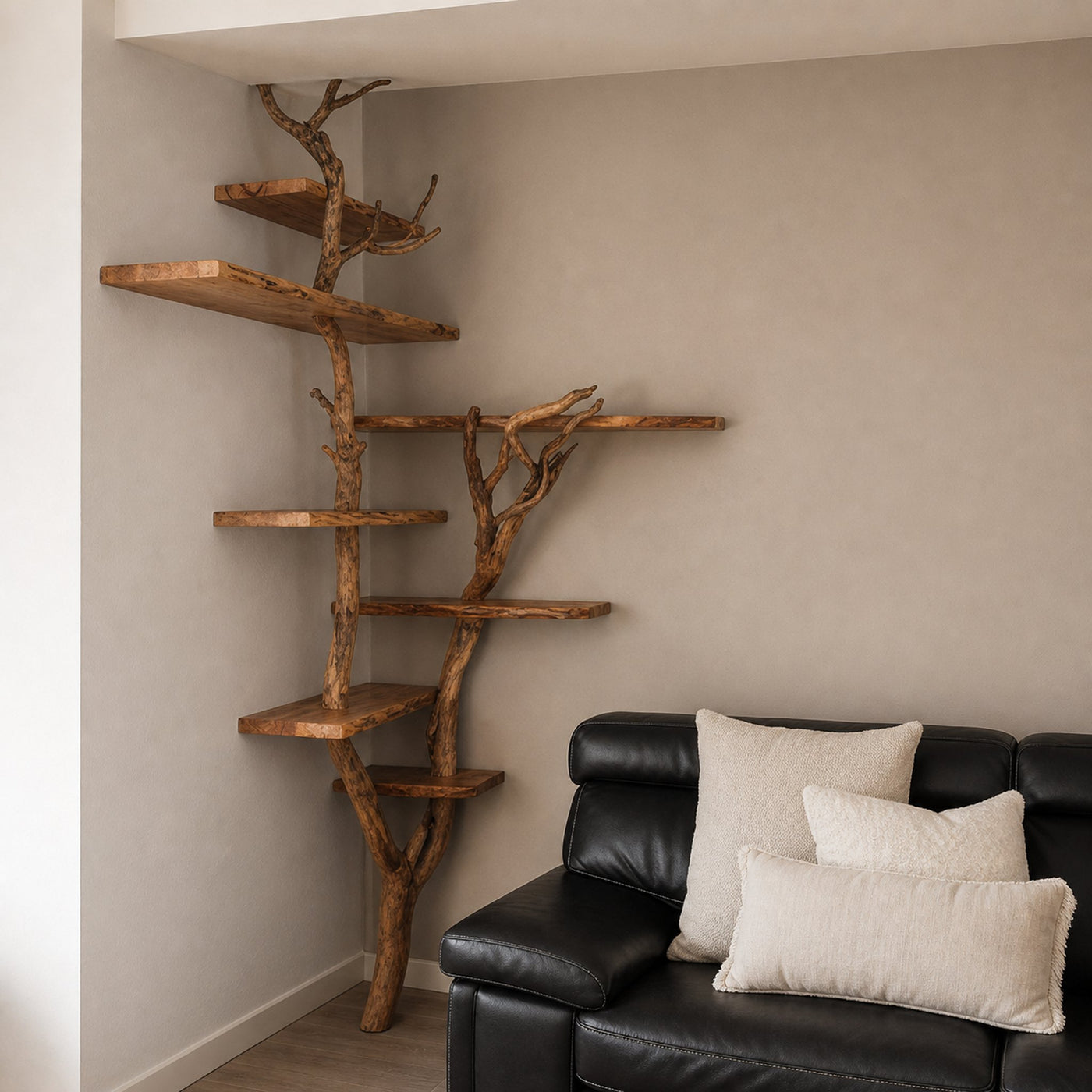 Tree Branch Shelf Corner Floating Shelf Wood Cat Tree - product view 6