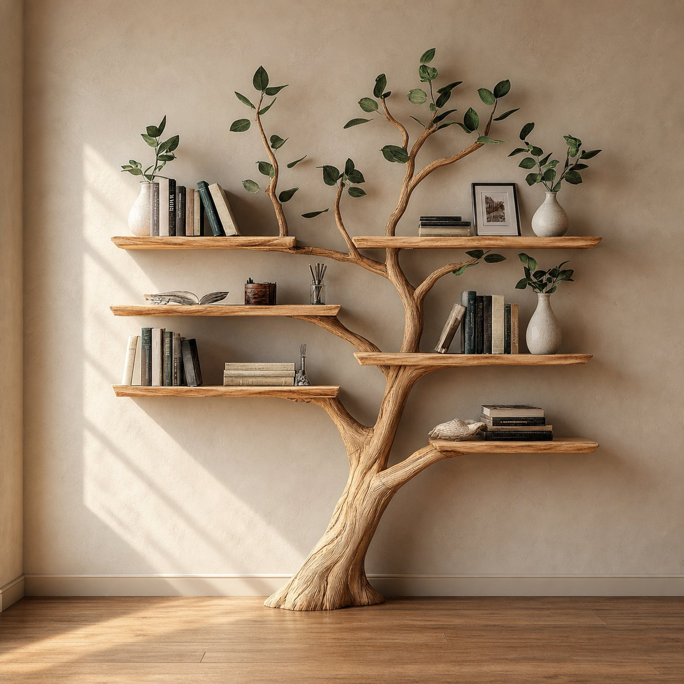 Tree Branch Shelves Wall Mounted Floating Shelf