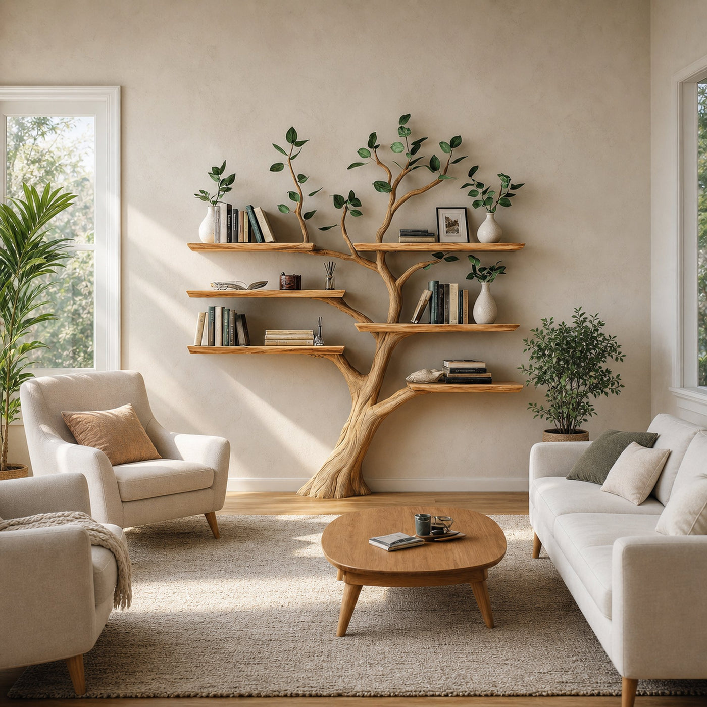 Tree Branch Shelves Wall Mounted Floating Shelf - product view 2