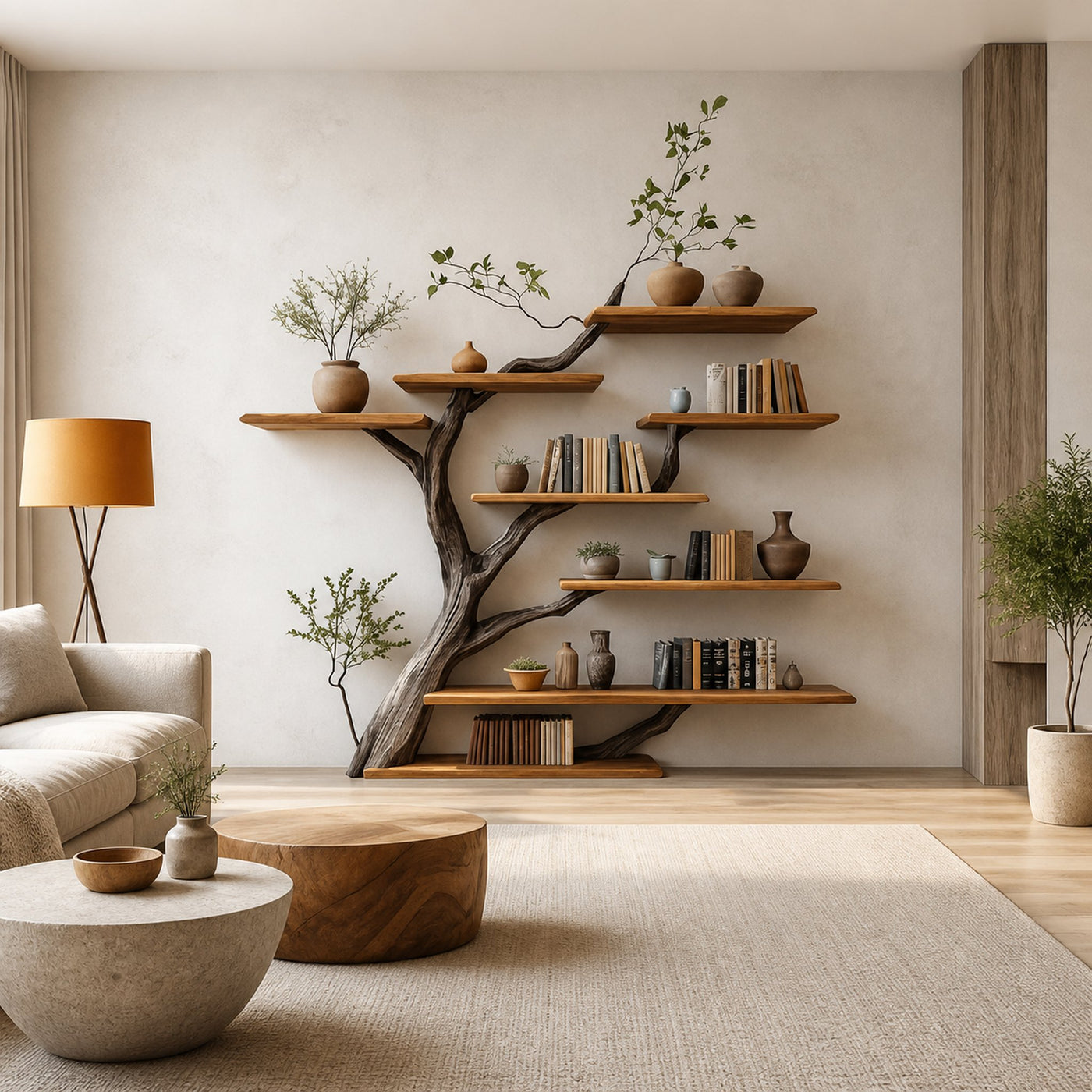 Tree Branch Wall Mouted Floating Bookshelf Home Decor Gift - product view 2