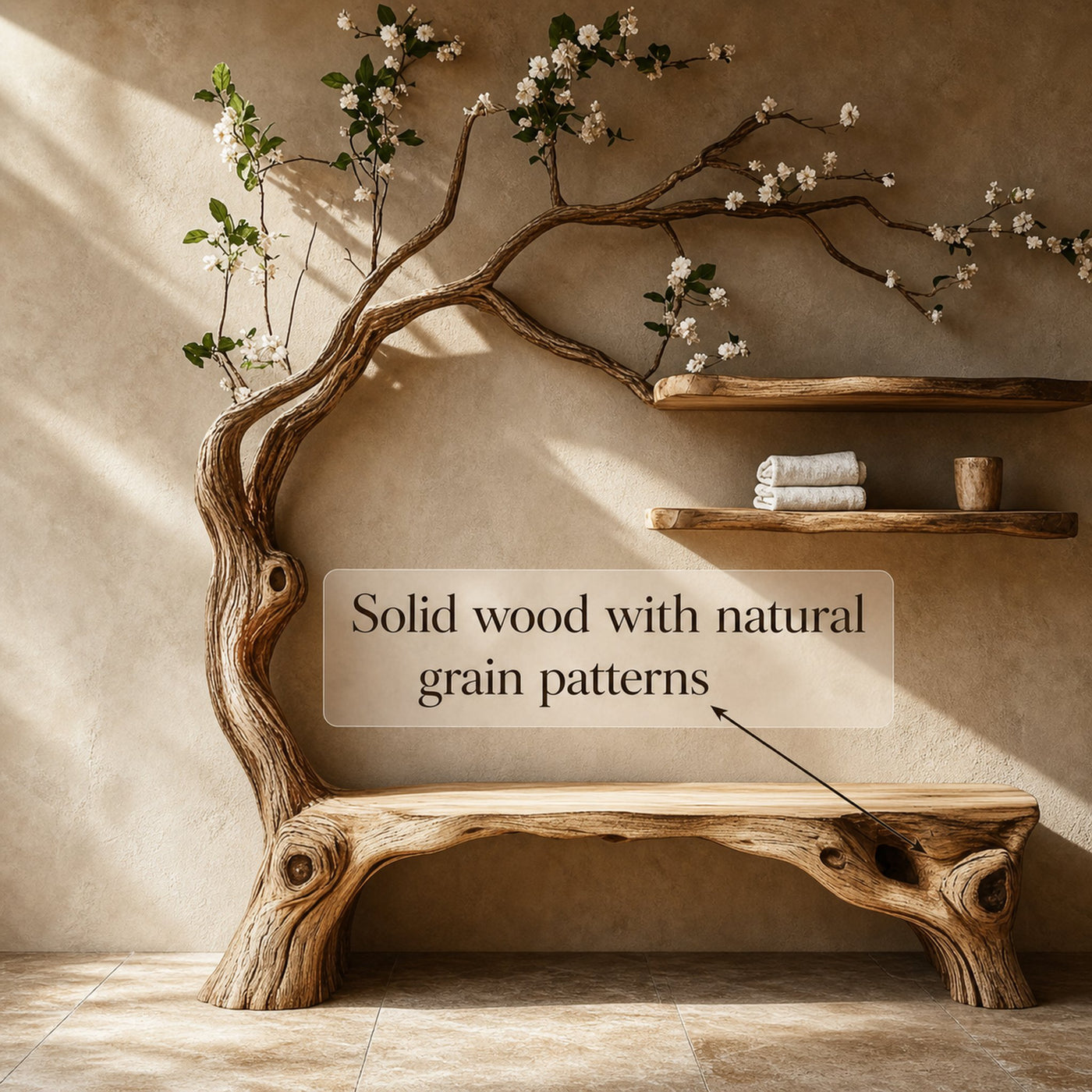 Tree Shelves Book Shelf Handmade Decor Home Gift - product view 3