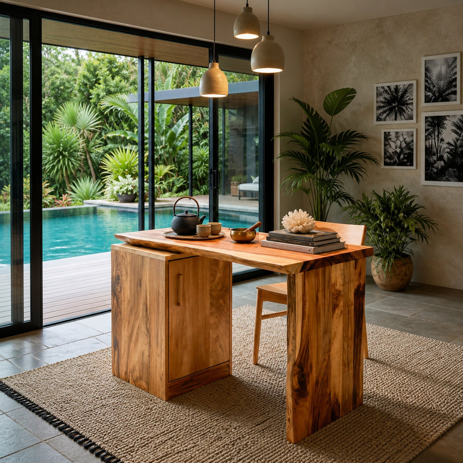 Tropical Dining Table For Indoor Outdoor Space