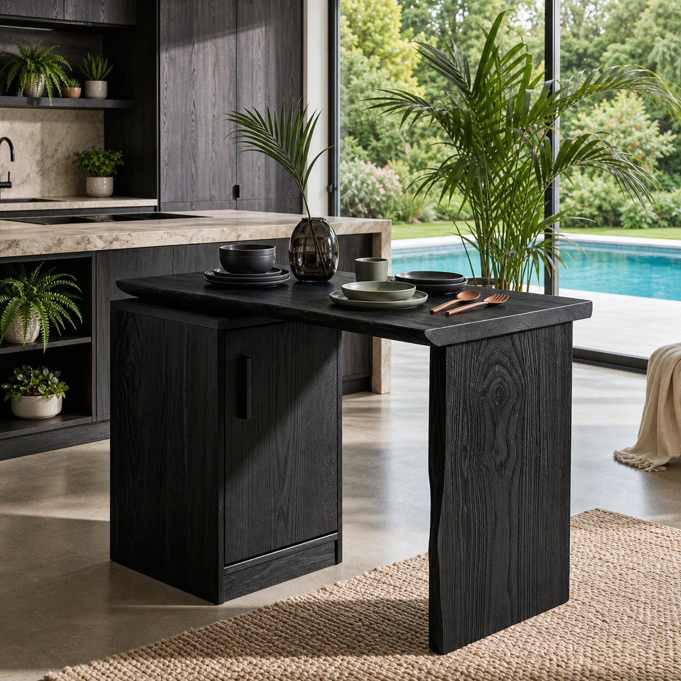 Tropical Dining Table For Indoor Outdoor Space - product view 4