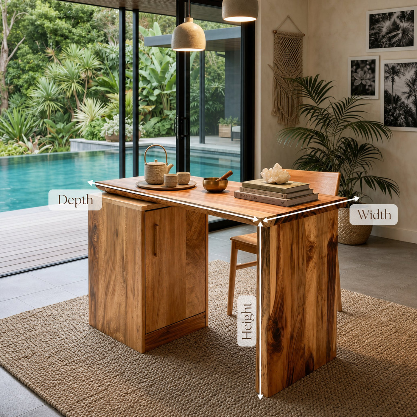 Tropical Dining Table For Indoor Outdoor Space - product view 8
