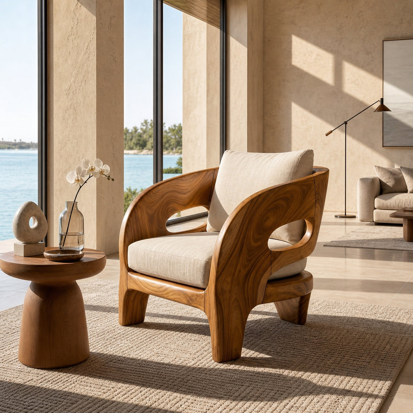 Tropical Resort Style Lounge Chair Garden Retreat