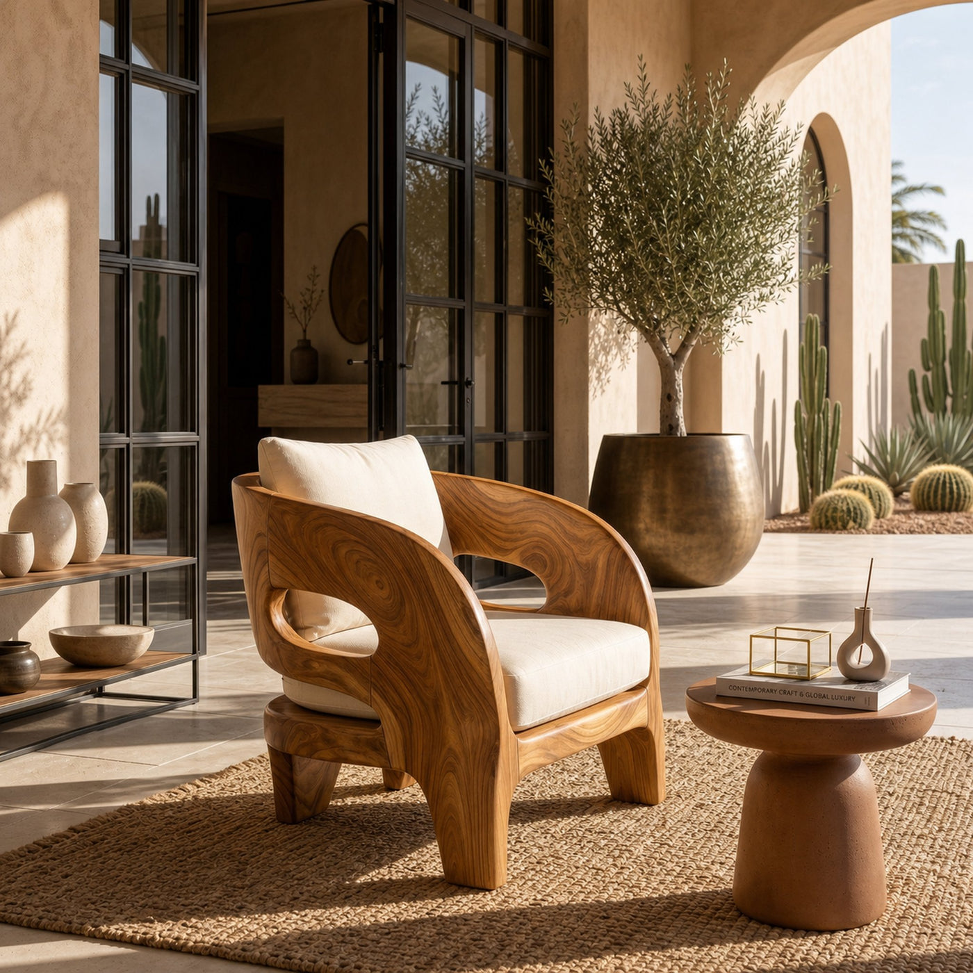 Tropical Resort Style Lounge Chair Garden Retreat - product view 5