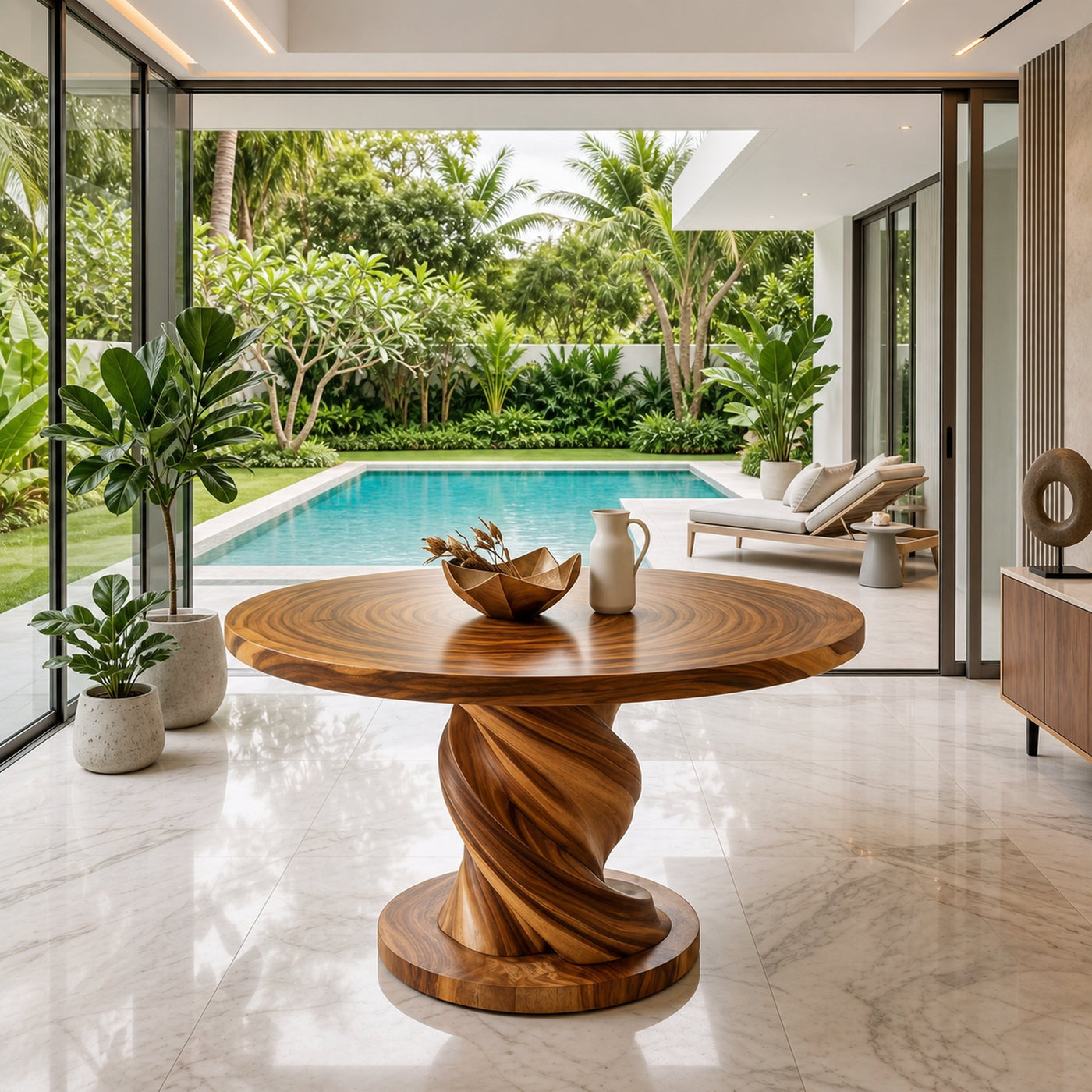 Tropical Twist Base Breakfast Table For Bright Kitchen - product view 6