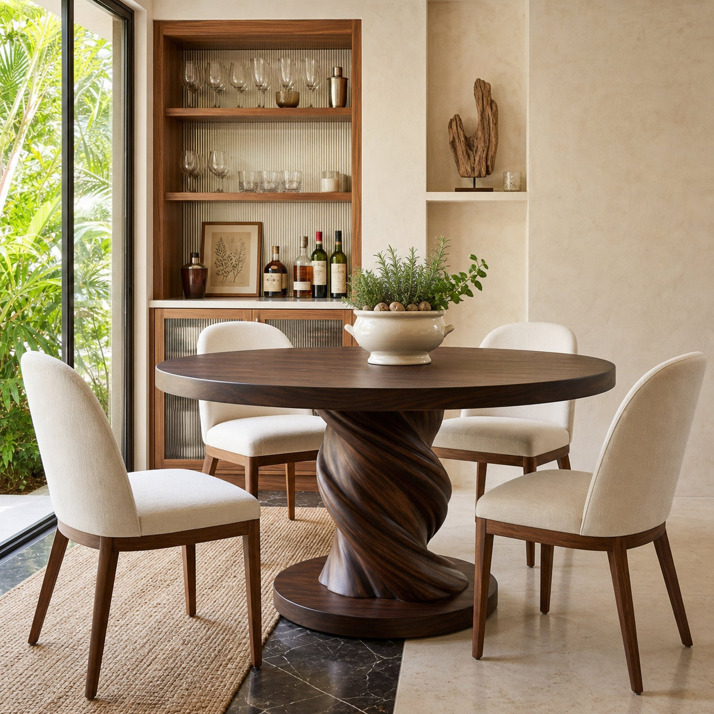 Tropical Twist Base Breakfast Table For Bright Kitchen - product view 7