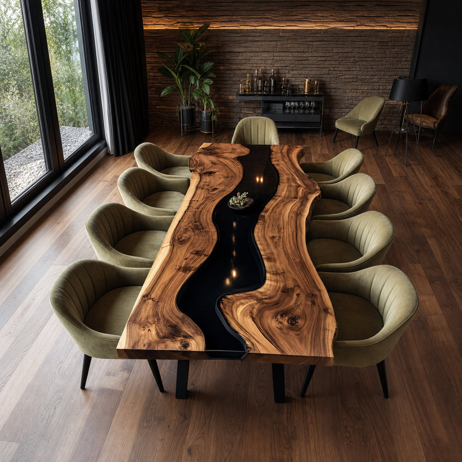 Unique Epoxy Dining Table Handmade Decor Home Gift