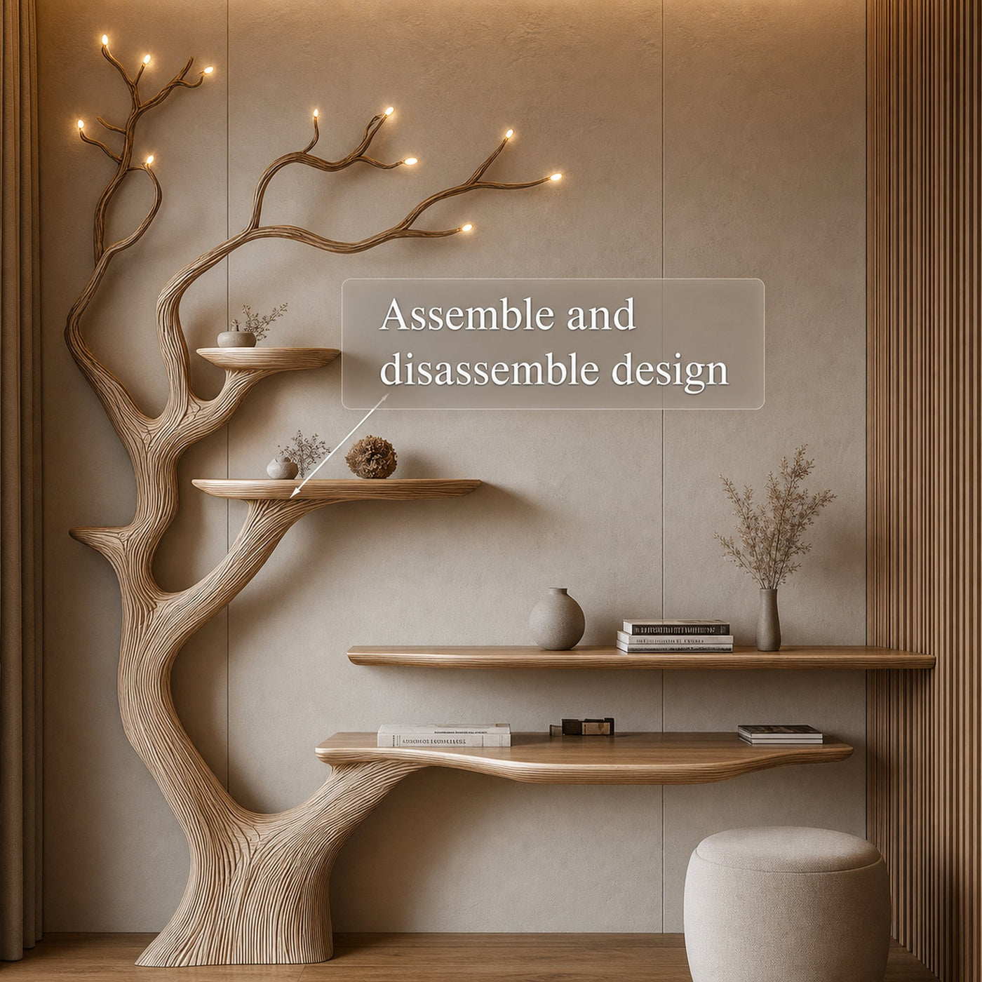Unique Style Desk Handcrafted Decor Living Room Gift - product view 4