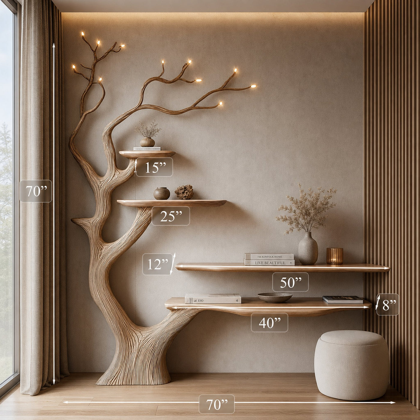 Unique Style Desk Handcrafted Decor Living Room Gift - product view 5
