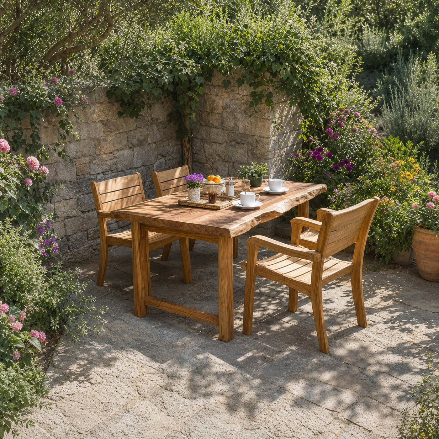 Unique Table and Chair Sets Garden Dining Set Garden Decor Gift - product view 2