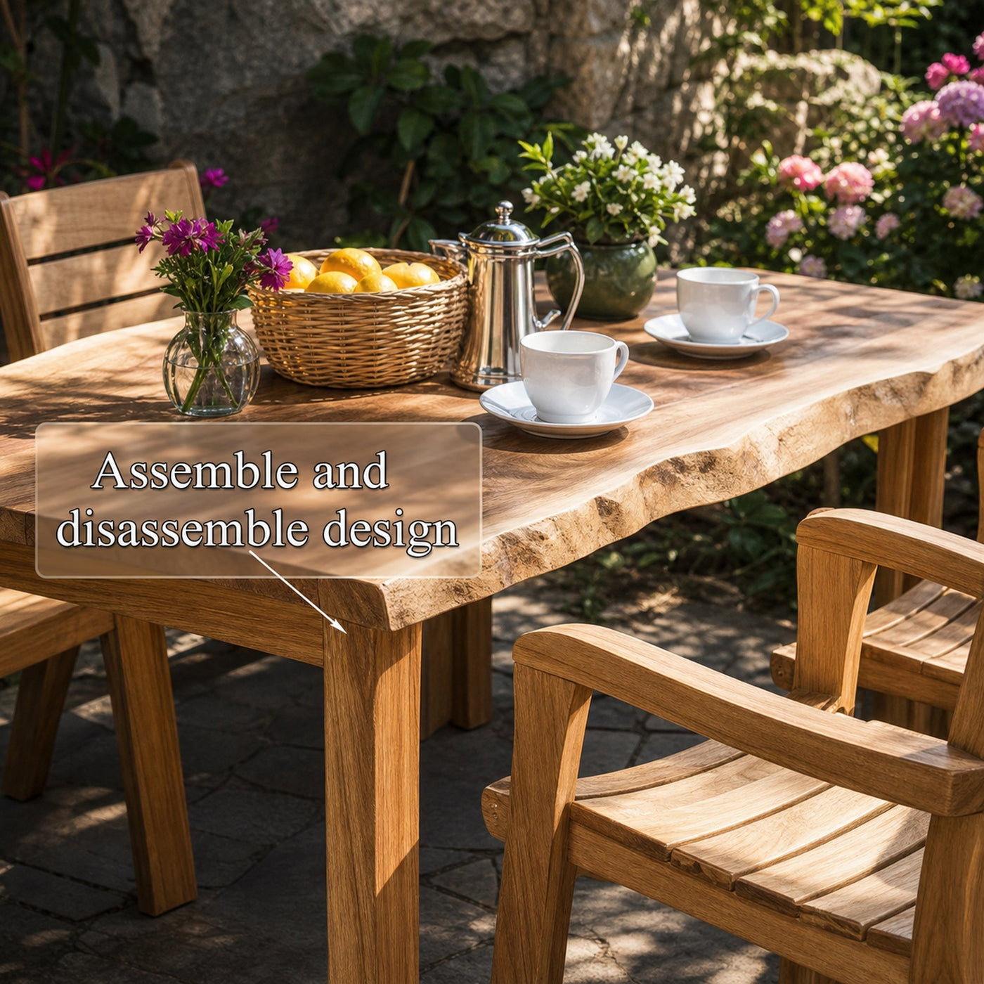 Unique Table and Chair Sets Garden Dining Set Garden Decor Gift - product view 3