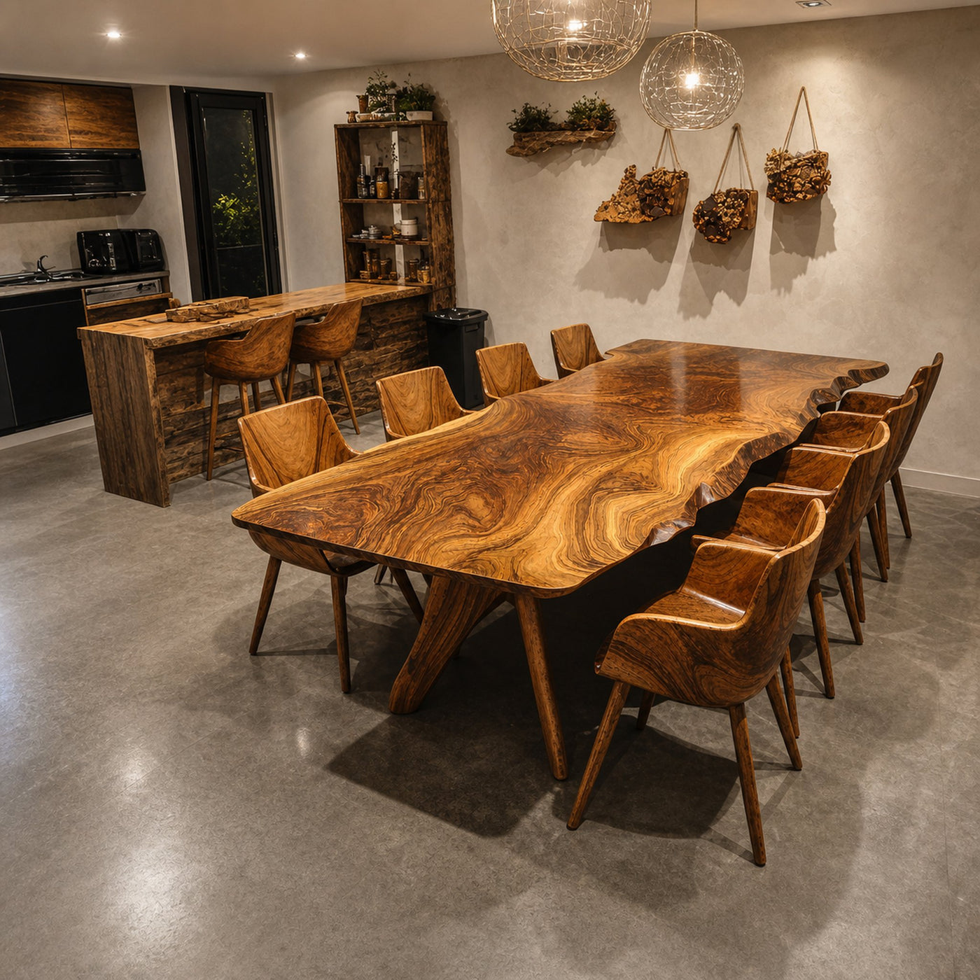 Vintage Natural Wood Dining Table For Rustic Dining Room - product view 2