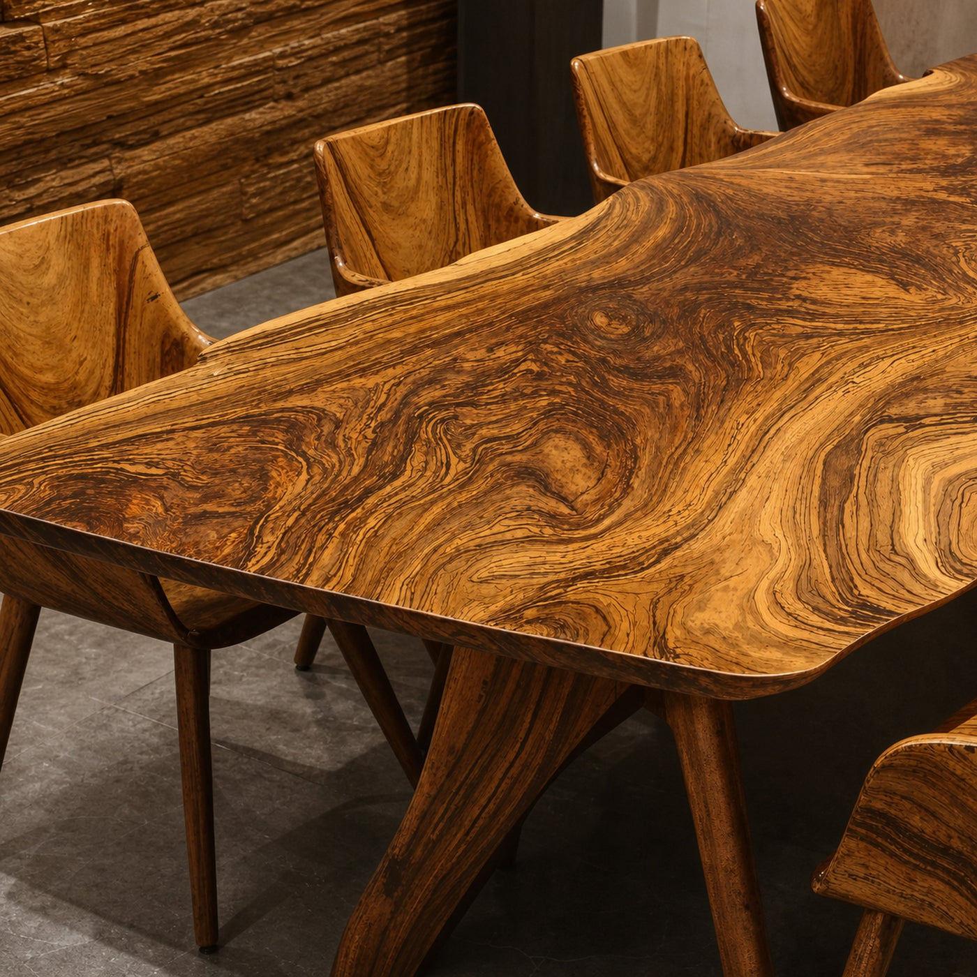 Vintage Natural Wood Dining Table For Rustic Dining Room - product view 3