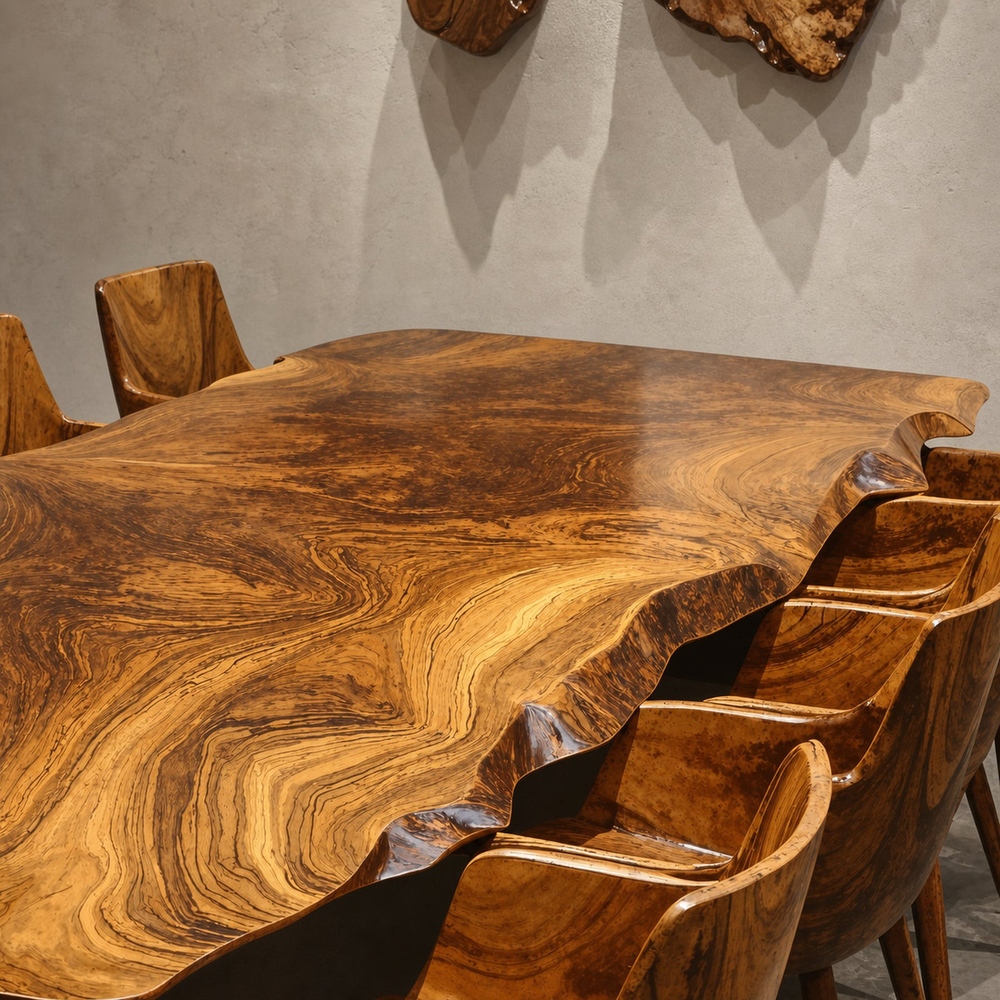 Vintage Natural Wood Dining Table For Rustic Dining Room - product view 4