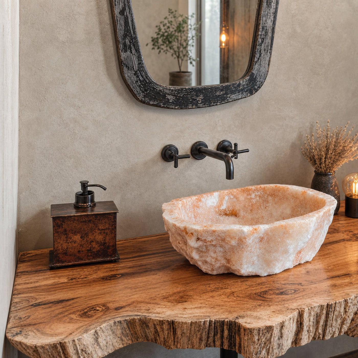Compact Rustic Bathroom Floating Shelf With Stylish Design - product view 3