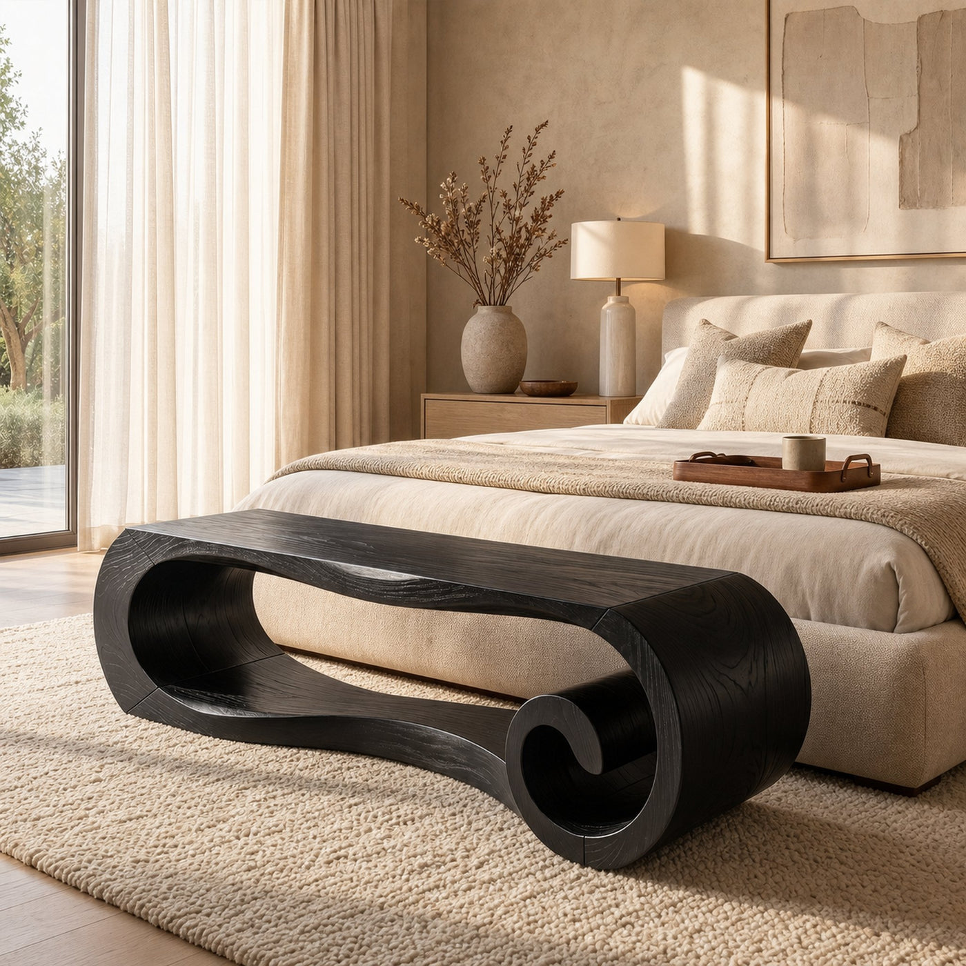 Contemporary Accent Bench For Hallway - product view 7