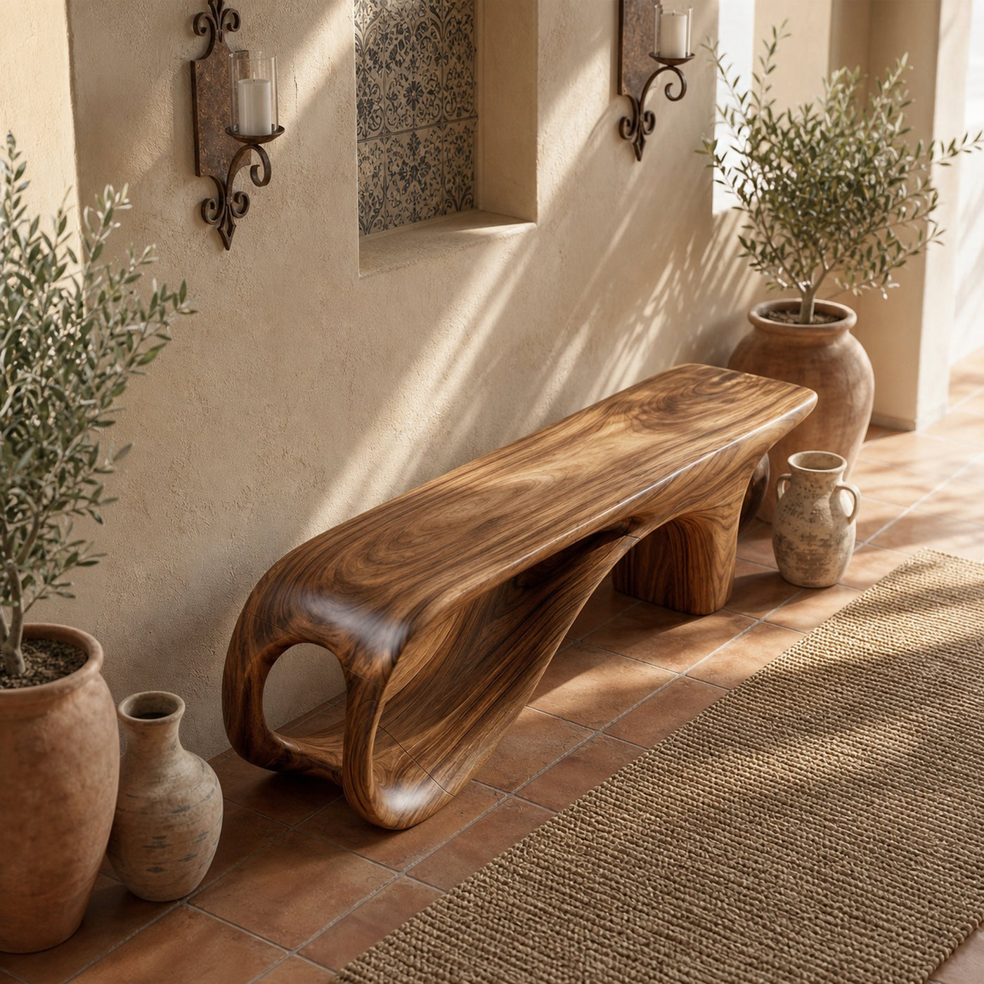 Contemporary Lounge Bench For Entryway - product view 3