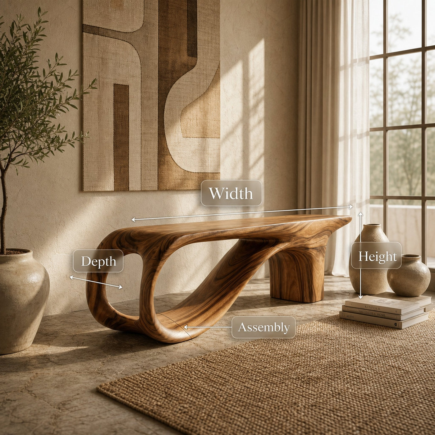 Contemporary Lounge Bench For Entryway - product view 8