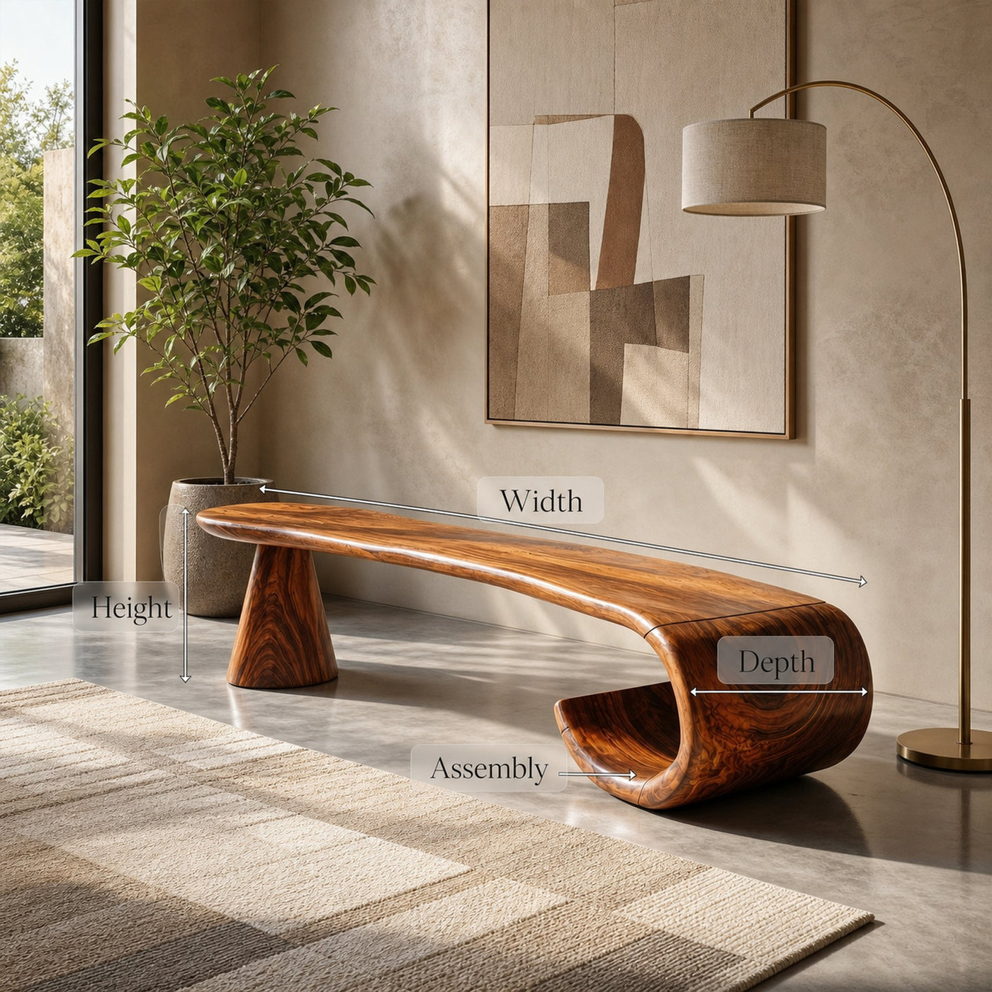 Contemporary Seating Bench For Entryway - product view 8