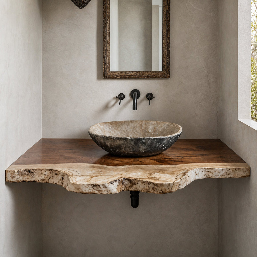 Elegant Rustic Bathroom Floating Shelves For Bathroom Organization