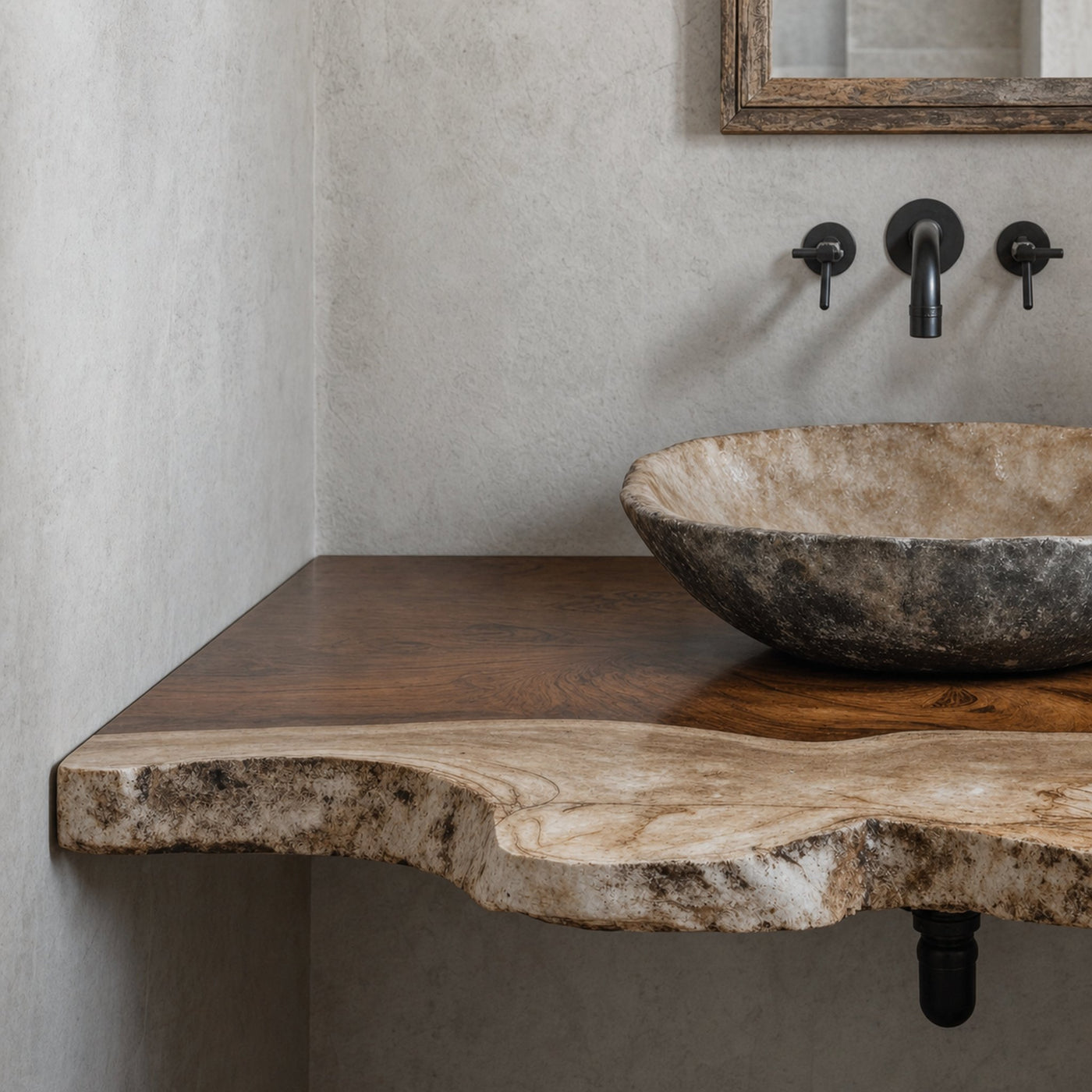 Elegant Rustic Bathroom Floating Shelves For Bathroom Organization - product view 3