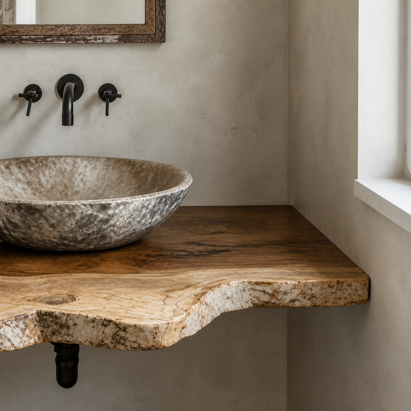 Elegant Rustic Bathroom Floating Shelves For Bathroom Organization - product view 4
