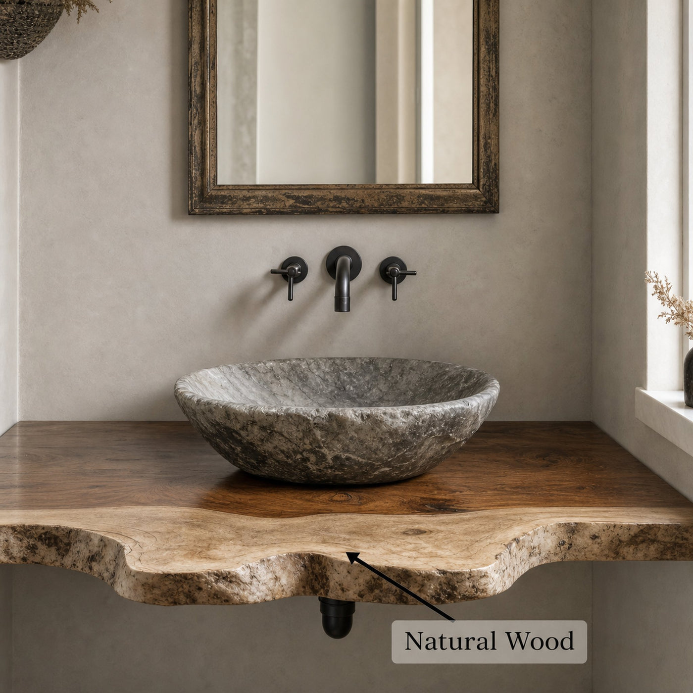 Elegant Rustic Bathroom Floating Shelves For Bathroom Organization - product view 5