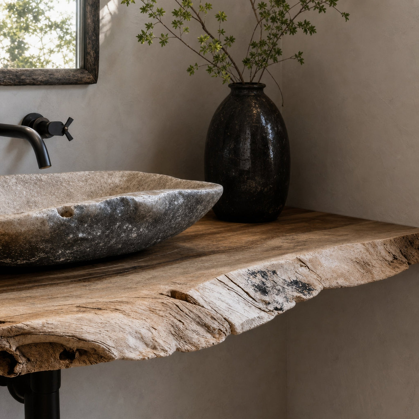 Farmhouse Bathroom Vanity Floating Shelf For Rustic Bathroom Decor - product view 4