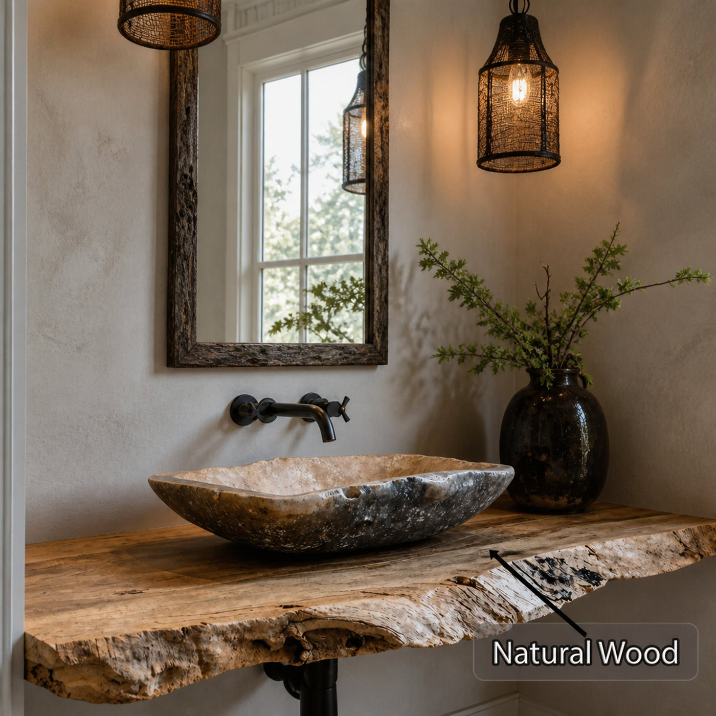 Farmhouse Bathroom Vanity Floating Shelf For Rustic Bathroom Decor - product view 5