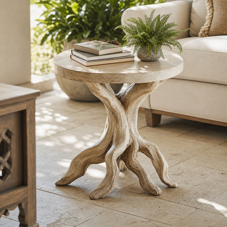 Farmhouse End Table Live Edge End Table Decor