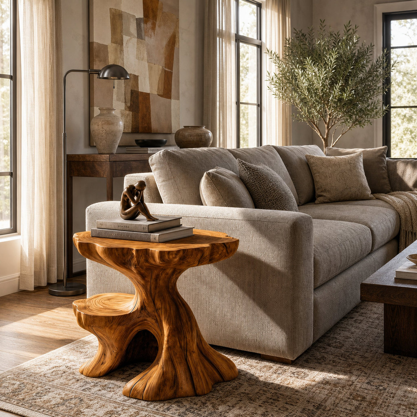 Farmhouse Side Table For Living Room And Bedroom - product view 6