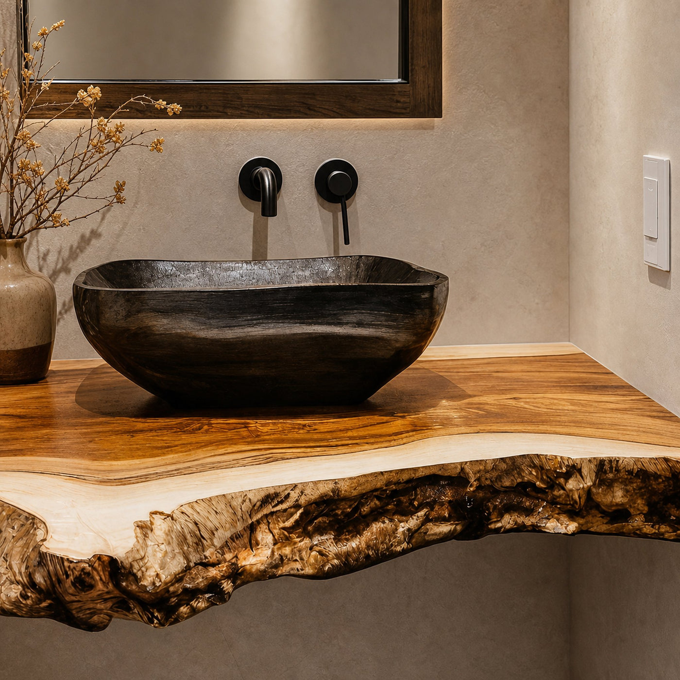 Farmhouse Solid Wood Vanity Bathroom Decor Ideas - product view 4