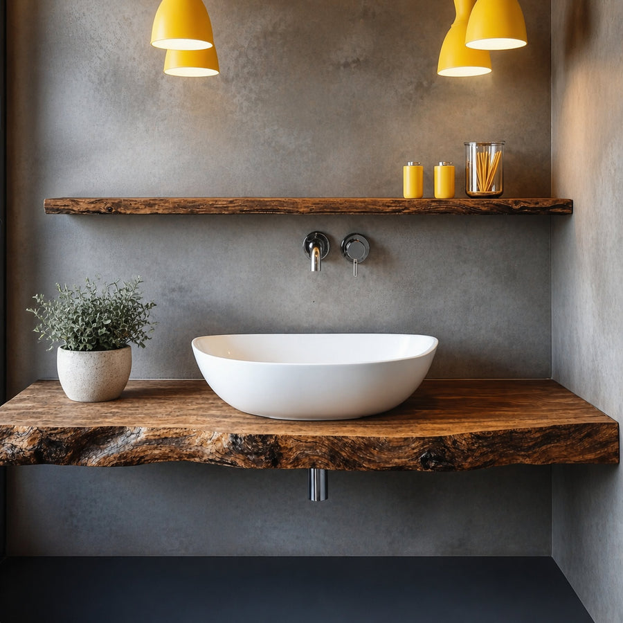 Farmhouse Solid Wood Vanity Bathroom Furniture