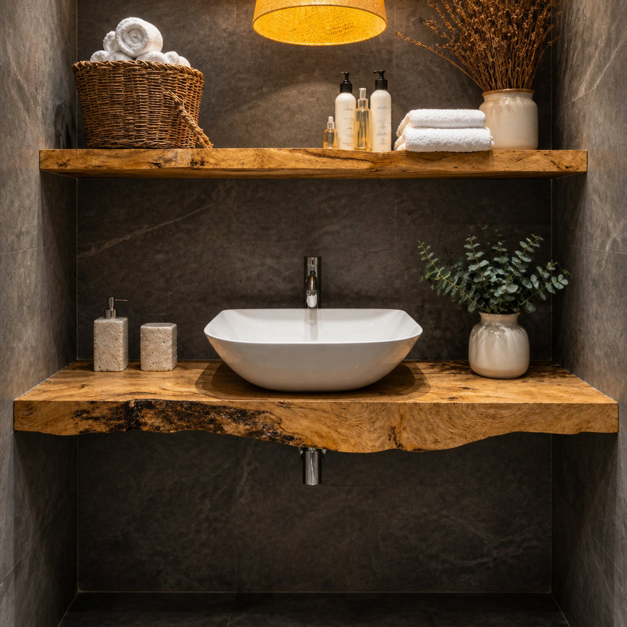Farmhouse Solid Wood Vanity Classic Aesthetic
