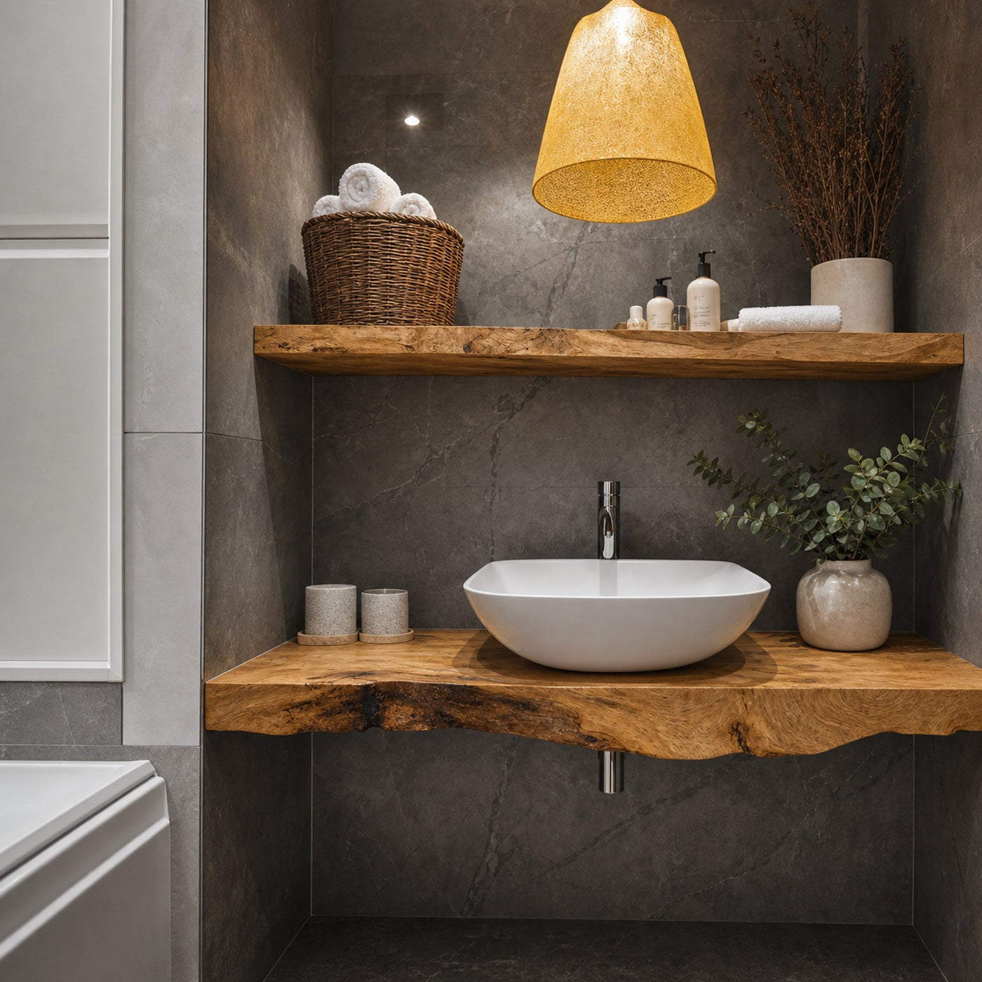 Farmhouse Solid Wood Vanity Classic Aesthetic - product view 2