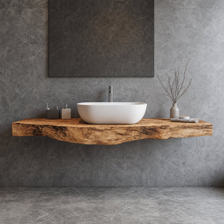 Farmhouse Solid Wood Vanity Luxury Bathroom