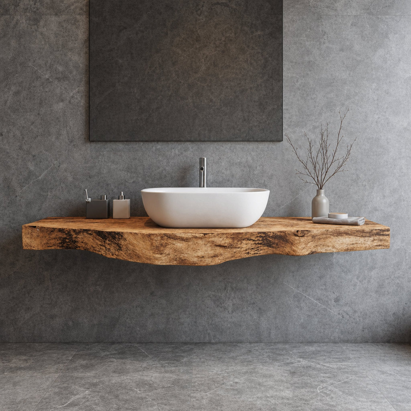 Farmhouse Solid Wood Vanity Luxury Bathroom