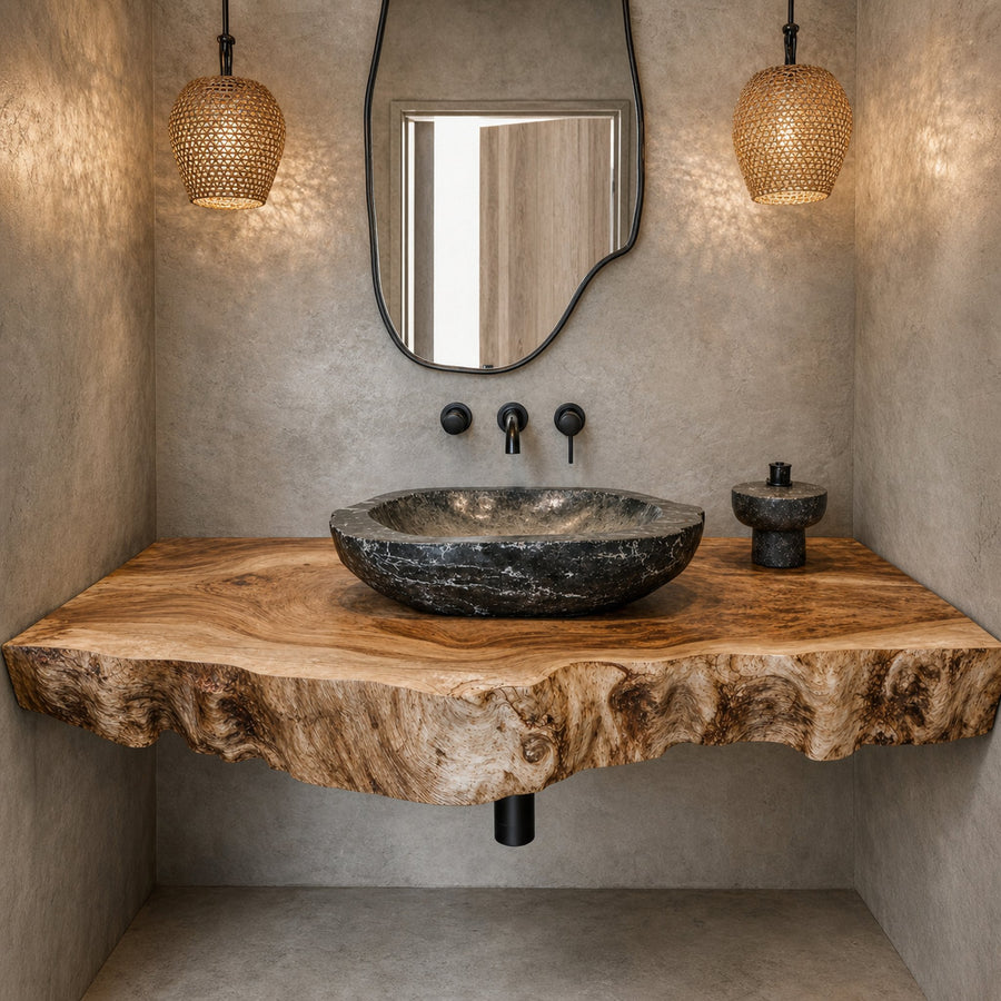 Farmhouse Style Floating Vanity Shelf For Cozy Bathrooms