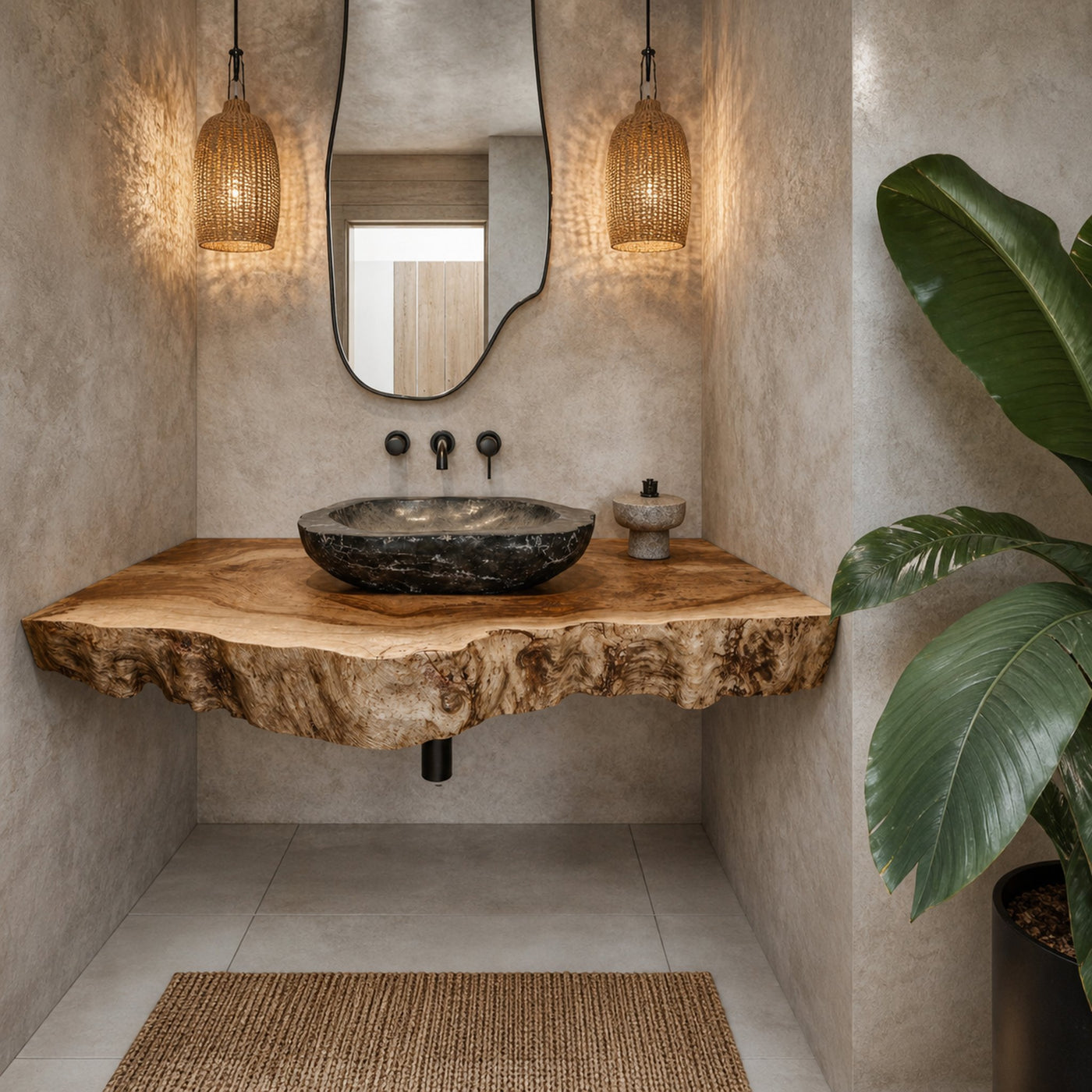 Farmhouse Style Floating Vanity Shelf For Cozy Bathrooms - product view 2