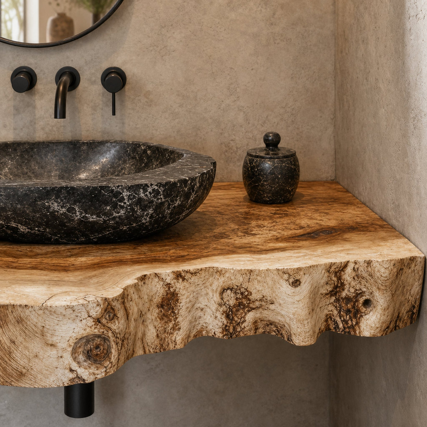 Farmhouse Style Floating Vanity Shelf For Cozy Bathrooms - product view 4