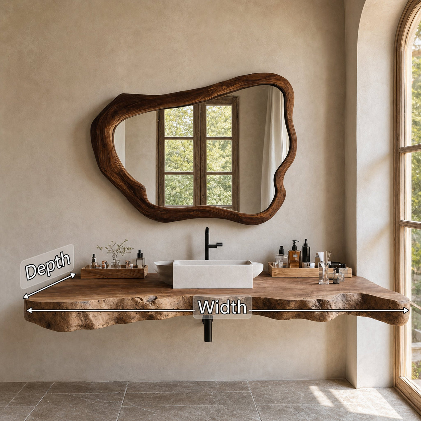 Farmhouse Style Vanity With Drawers For Bathroom - product view 6