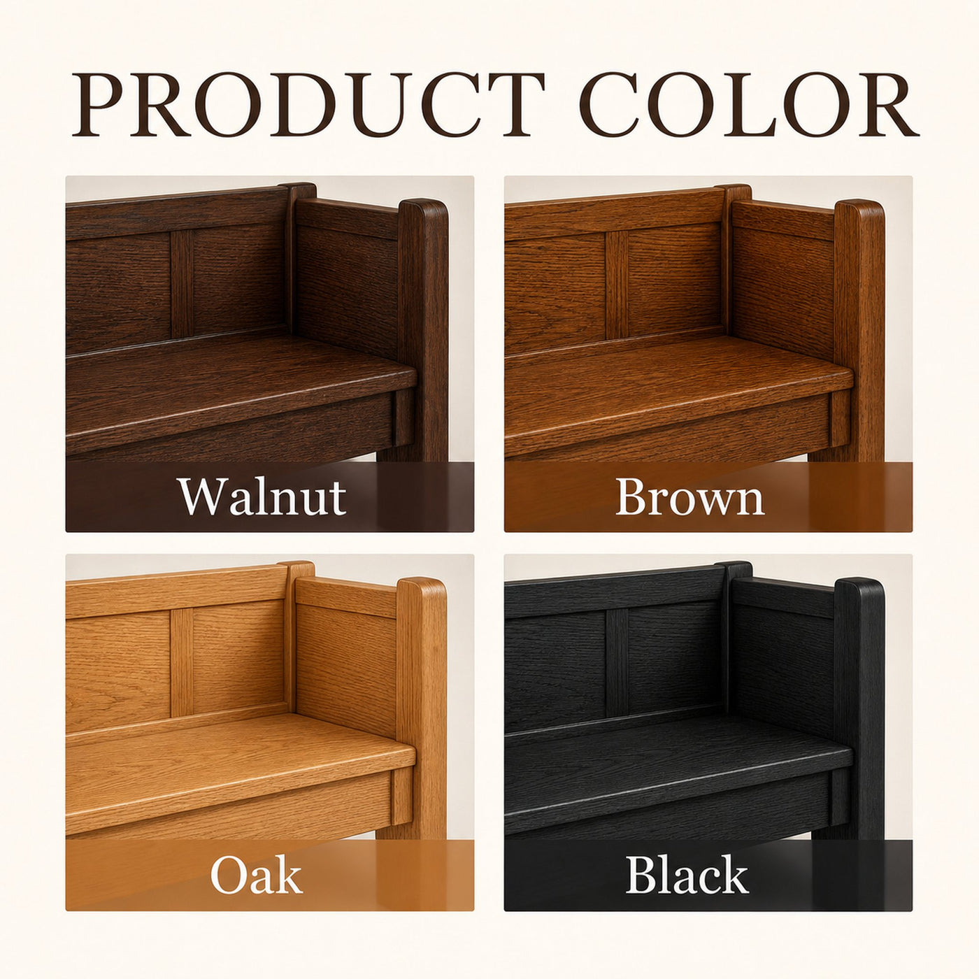 Farmhouse Wooden Bench For Cozy Bedroom Corners - product view 6