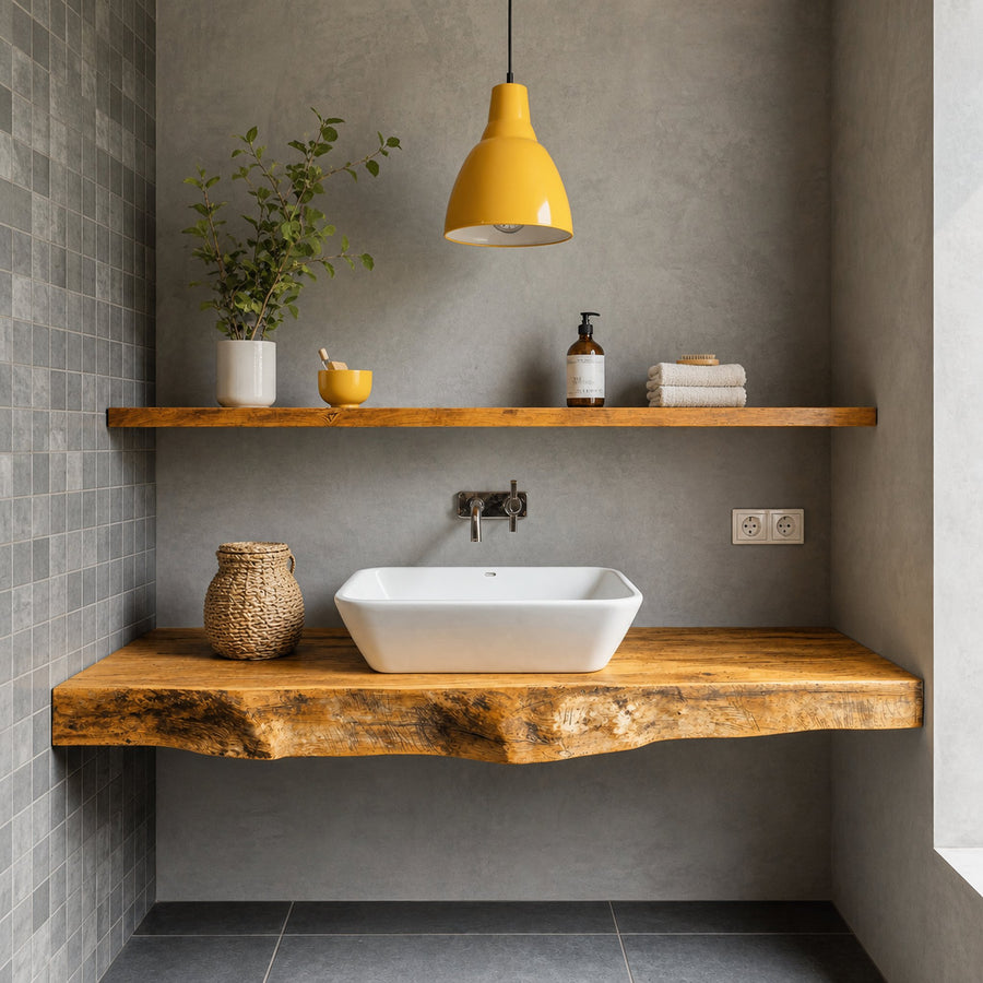 Farmhouse Wooden Vanity Bathroom Decor Ideas