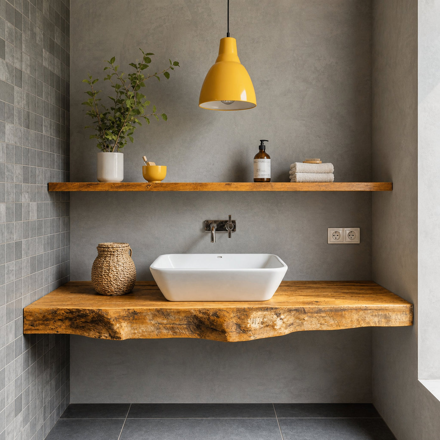 Farmhouse Wooden Vanity Bathroom Decor Ideas