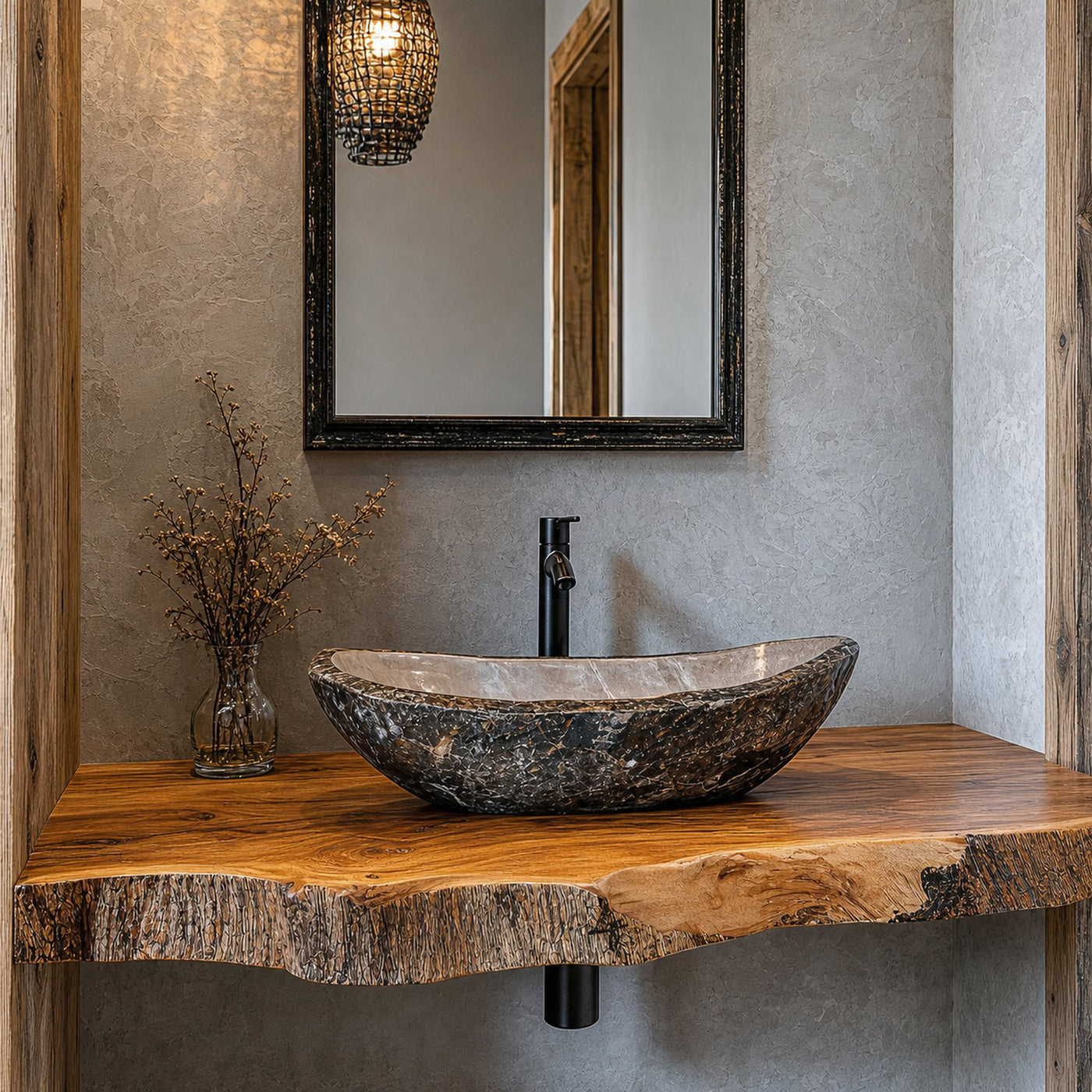 Farmhouse Wooden Vanity Bathroom Decor Ideas - product view 2