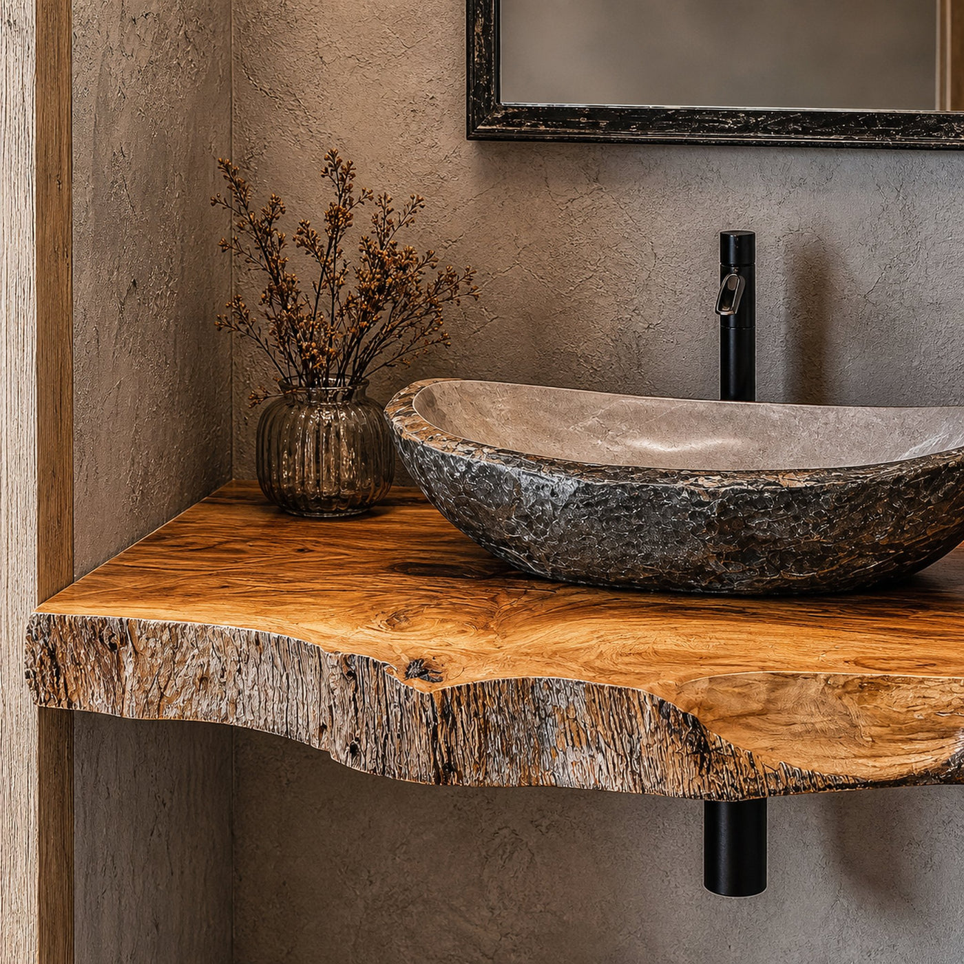 Farmhouse Wooden Vanity Bathroom Decor Ideas - product view 3